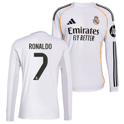 レアルマドリード 25-26 ホーム 半袖 ユニフォーム No.7 ロナウド