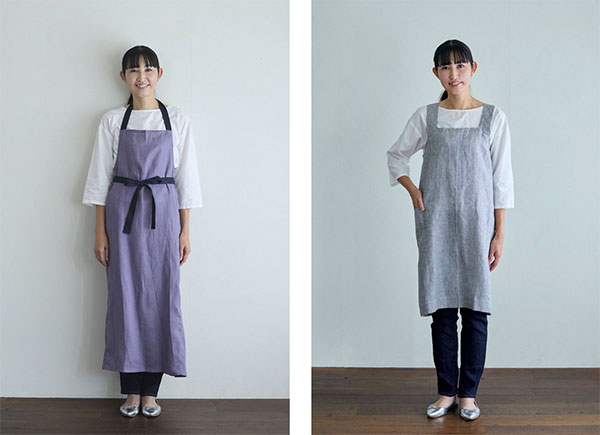 若山曜子さんの新しいエプロン・リラックス クロスバッグエプロンと