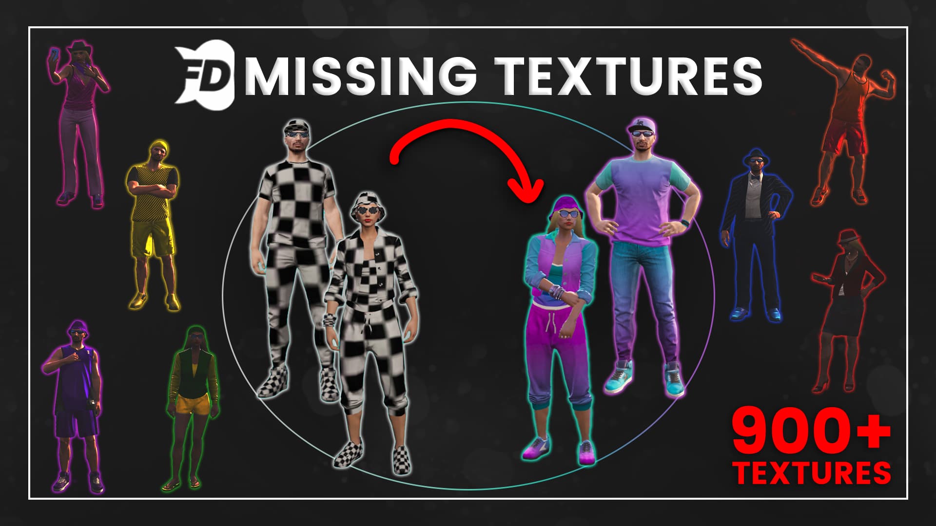 FREE] Missing/Checkerboard Texture Replacements - 900+ Lore