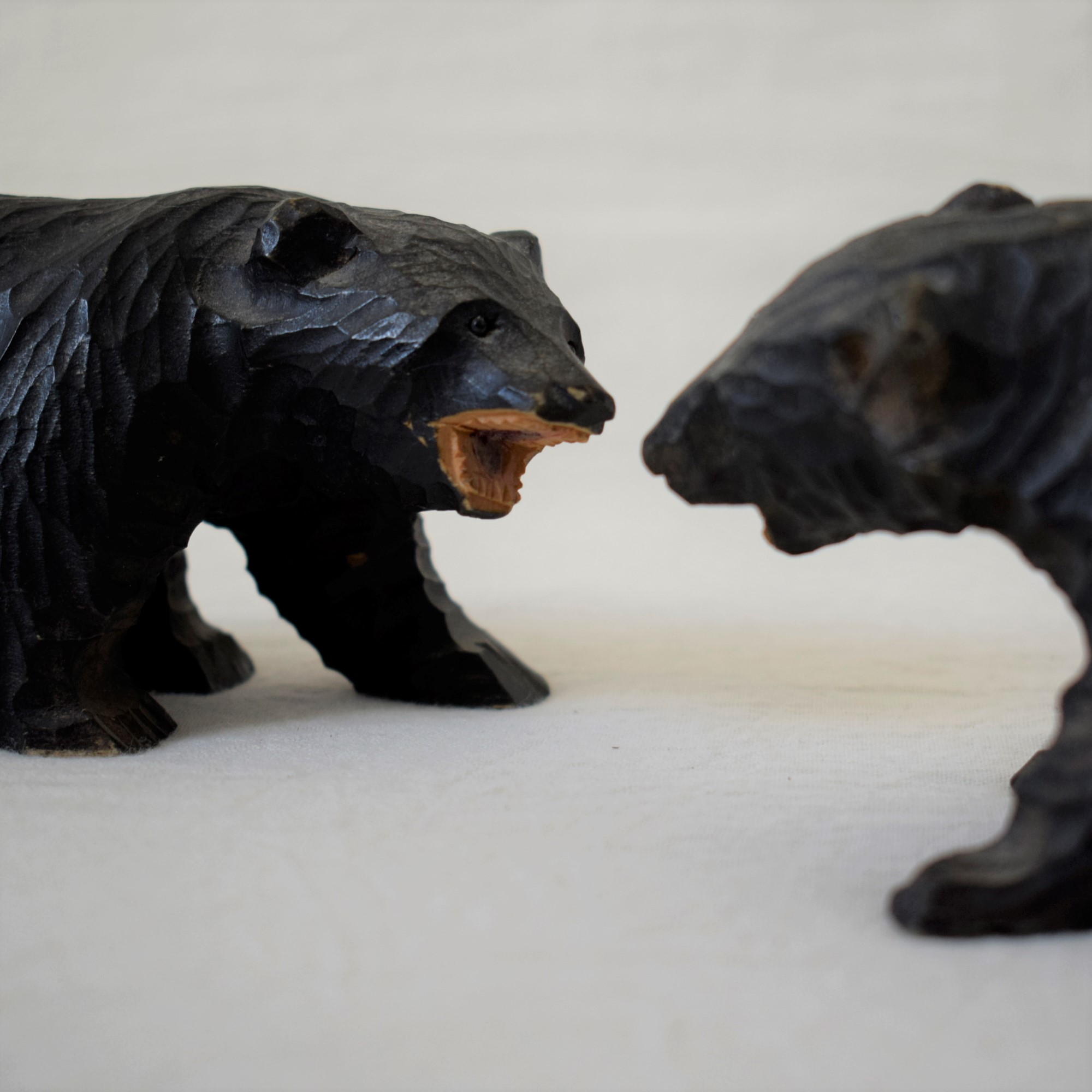 木彫りのくま / クマの置物 / スウェーデン | florantik