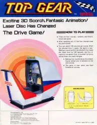 Top Gear - Universal (Video Game, 1984) - USA | The Arcade Flyer