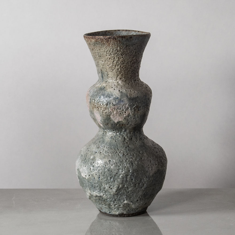 Nils Landberg for Orrefors, Sweden, three sommerso vases. - Freeforms