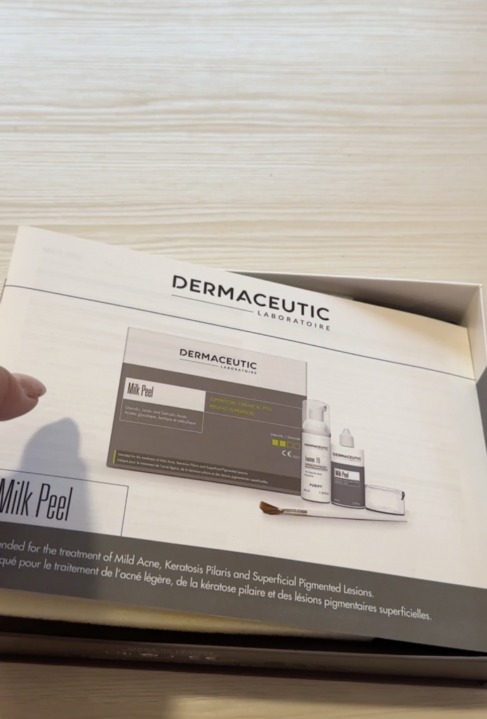 セルフピーリング液、ダーマシューティックのミルクピール体験記