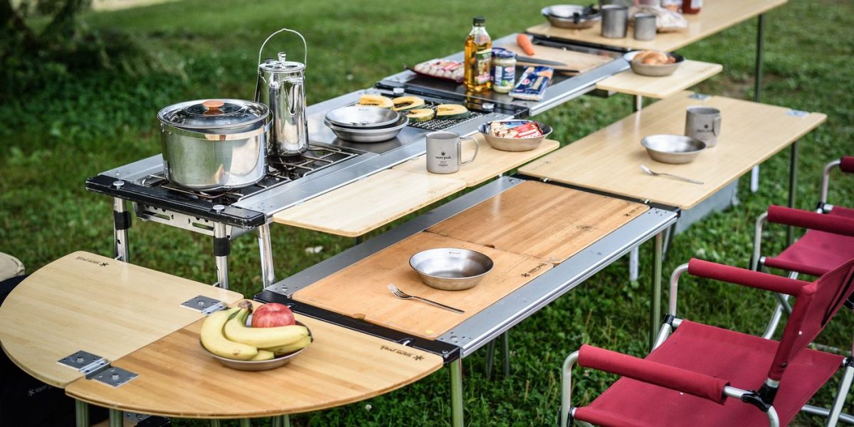 キャンプ】スノーピークのIGT(アイアングリルテーブル)、拡張性の高