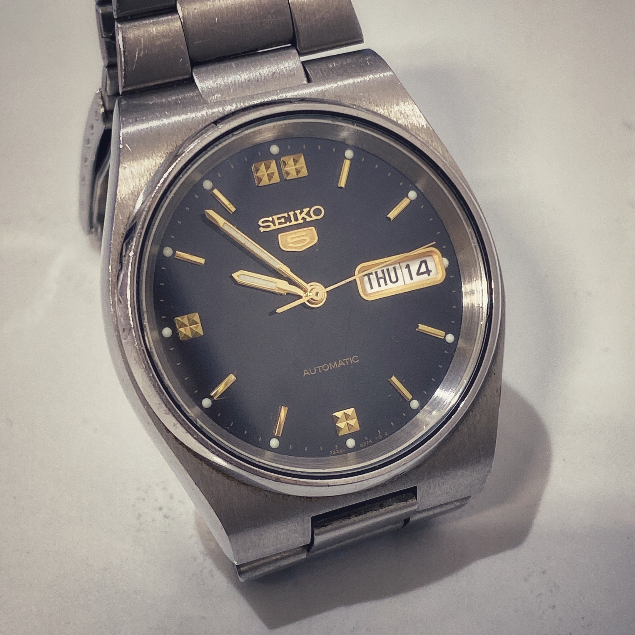 セイコー5自動巻き腕時計7S26-0520をお買い取りいたしました！京都の