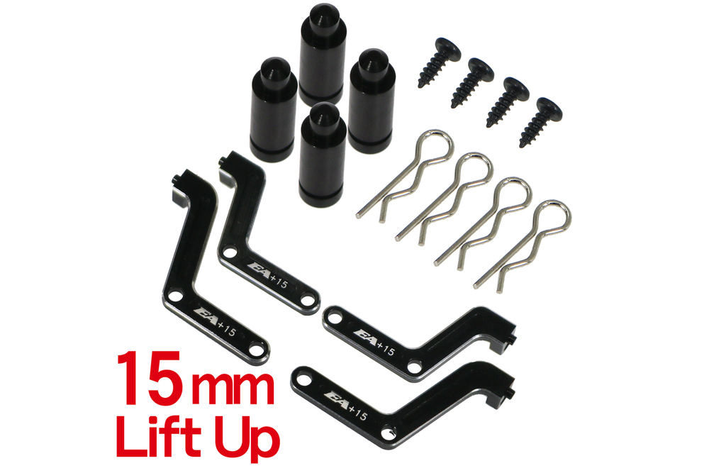 イーグル模型 ALボディ&バンパーリフトアップセット15mmUP:MINI-Z 4X4