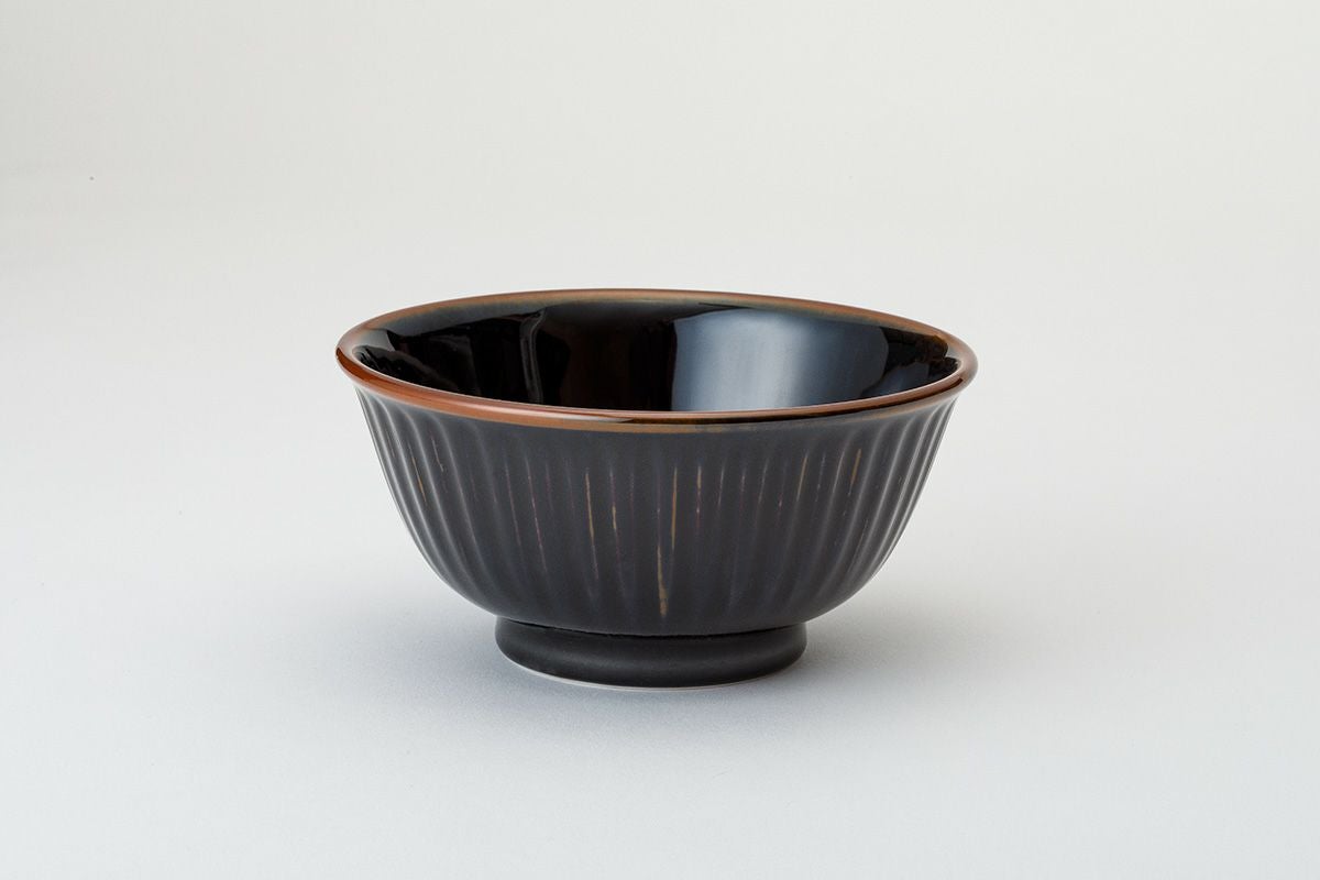 黒天目 麺丼 | 有田焼 深川製磁｜公式オンラインストア