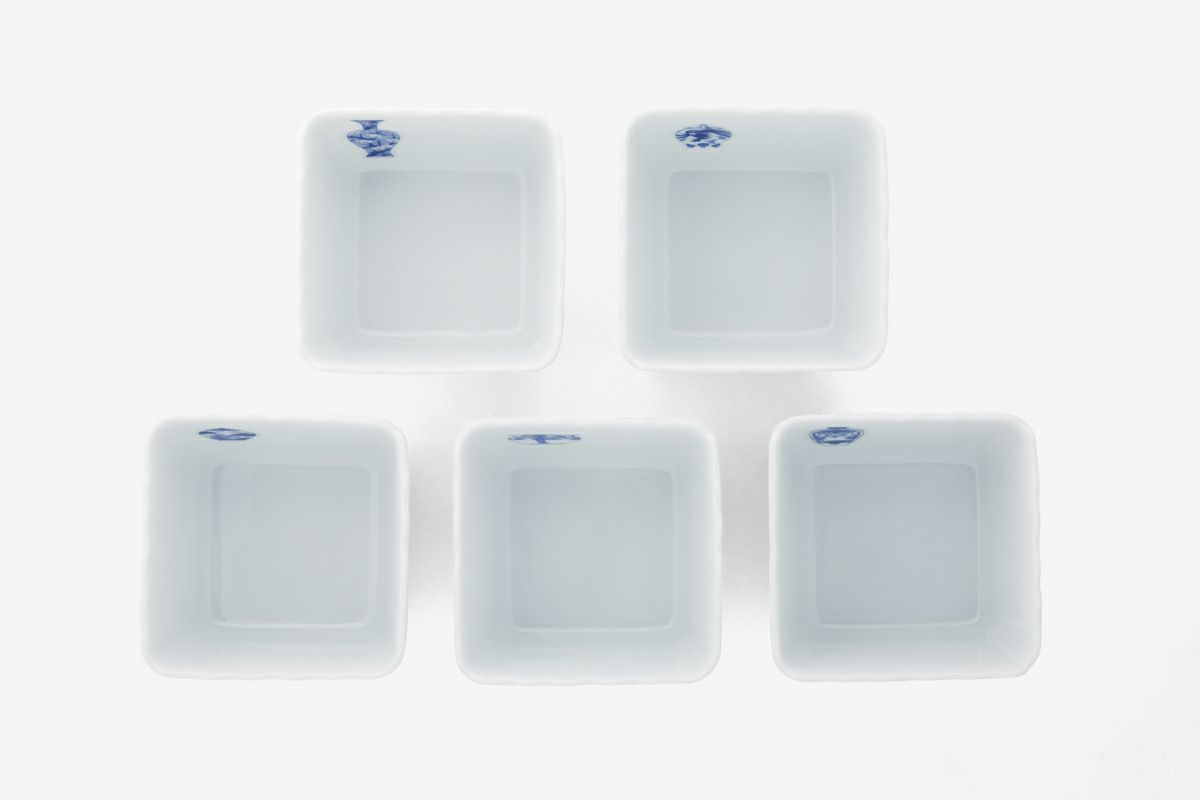 ブルーチャイナ 桔梗小付揃 | 有田焼 深川製磁｜公式オンラインストア