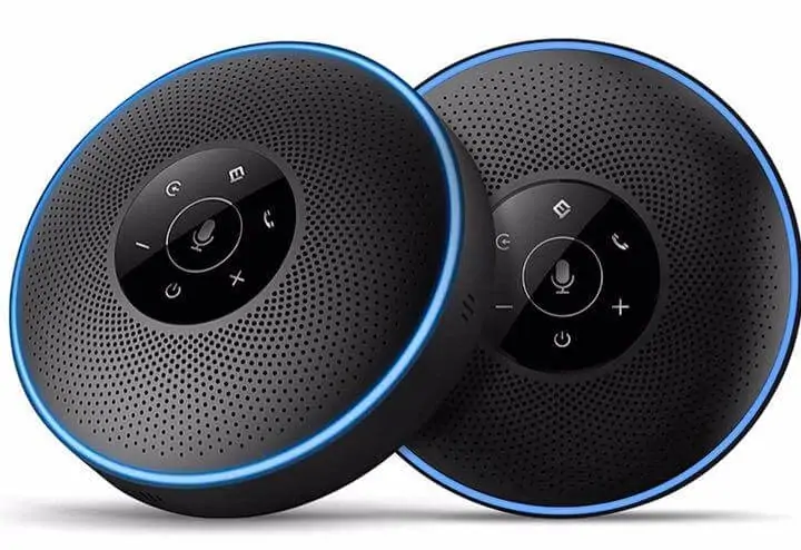 10人以上の大規模Web会議に最適！マイクスピーカー2台セット『eMeet