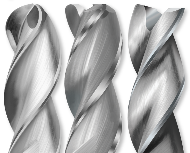 3-Flute - 37.5° Helix - 3833 AlumaMill G3 HP End Mills - Fullerton