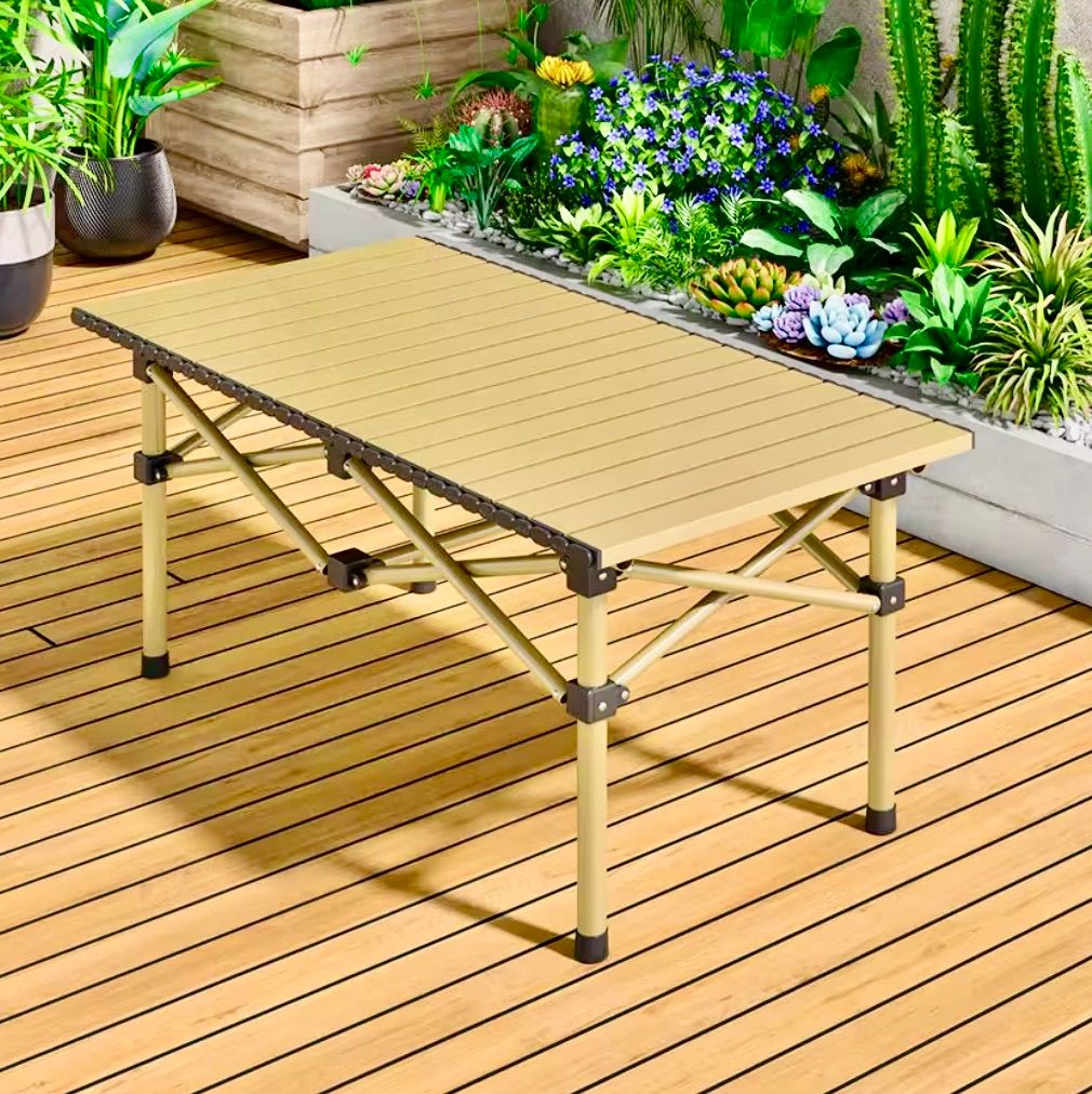 アウトドアキッチンテーブル 折りたたみ式 アルミキャンプテーブル