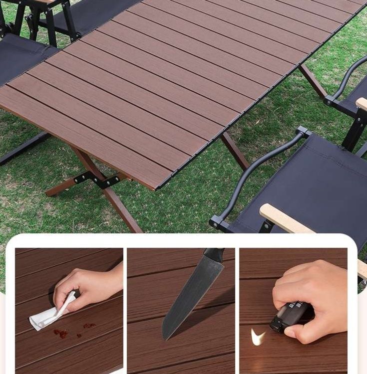 アウトドアテーブル 頑丈な折りたたみ式キャンプテーブル 折りたたみ