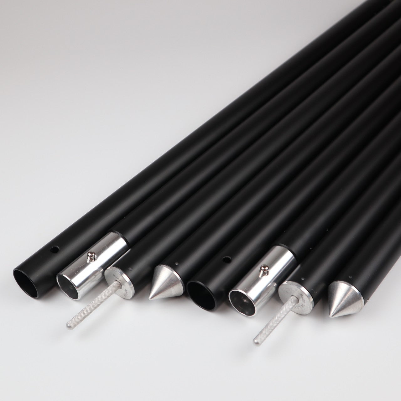 タープポール ワインレッド/マッドブラック 収納袋付 直径28mm 240cm