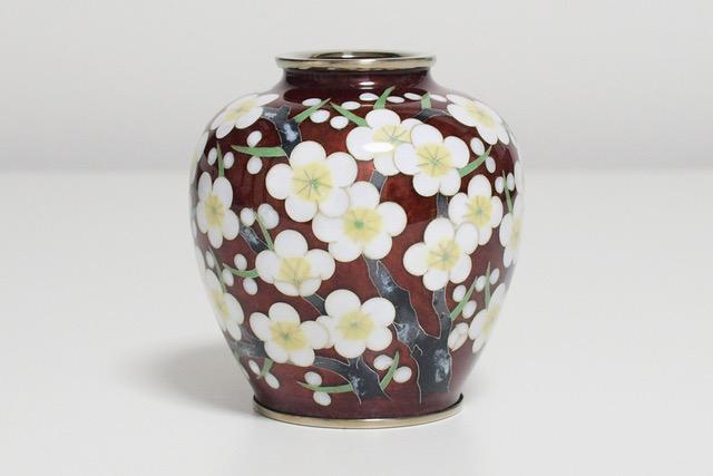 七寶花瓶 七宝焼 胡蝶蘭 花瓶 31㎝ 七寶花瓶 七宝焼 胡蝶蘭 花瓶 31