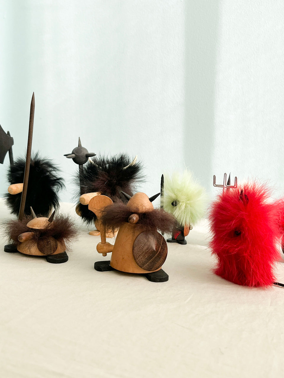 デンマークヴィンテージ 木製 ヴァイキング オブジェ 人形 北欧