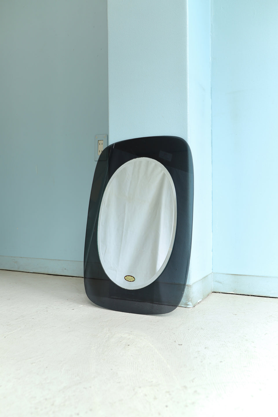 ジャパンヴィンテージ ウォールミラー 塩川光明堂 鏡 ミッド