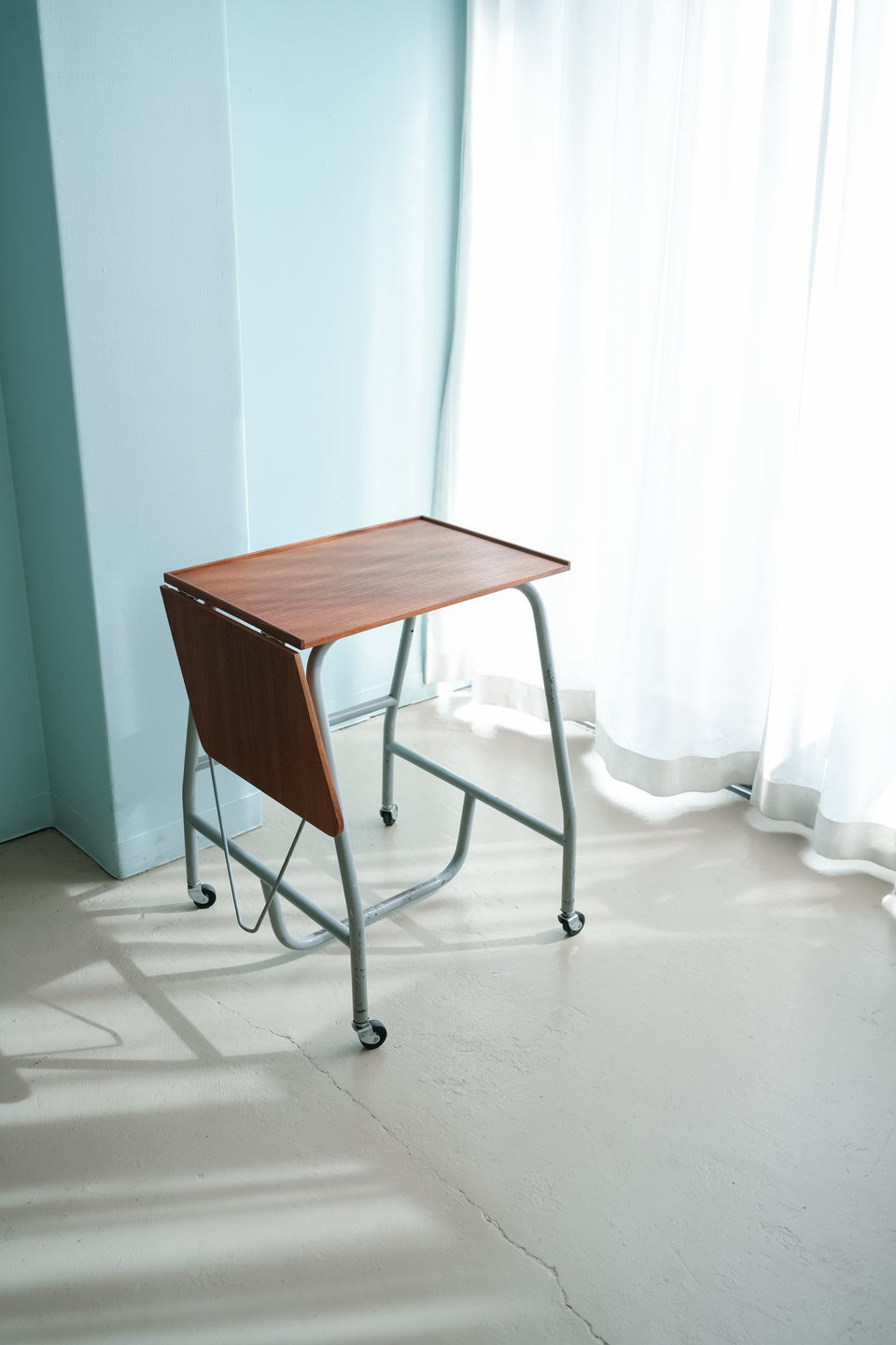 デンマークヴィンテージ タイプライターテーブル デスク チーク材 北欧