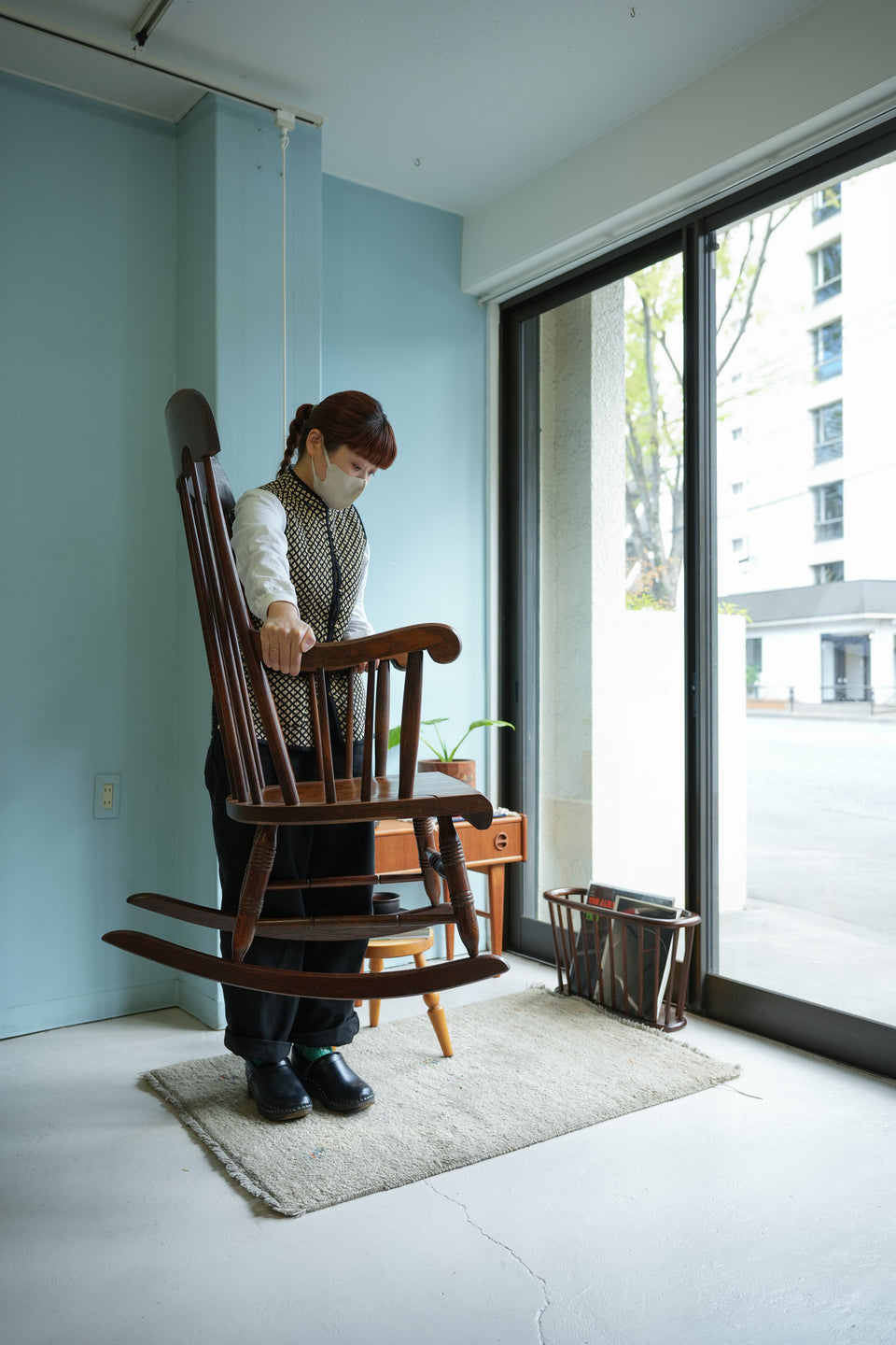 飛騨産業 ロッキングチェア 穂高 キツツキマーク/HIDA Rocking Chair