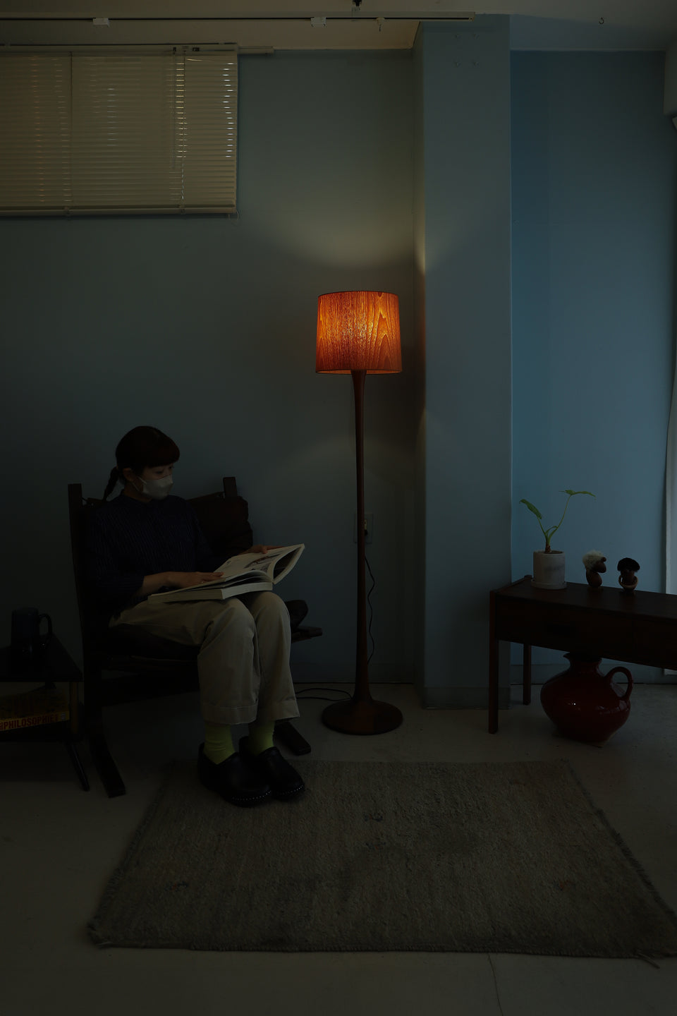 トラックファニチャー フロアランプ ウォルナット チーク/Truck