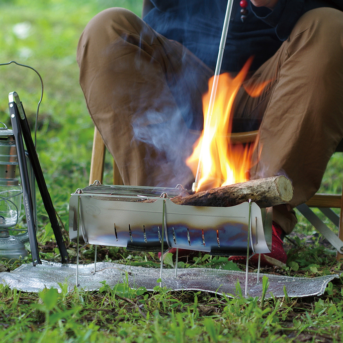 ベルモント] 焚き火台 TABI (グリルエクステンション付) 専用ケース付