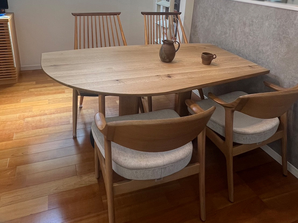 納品事例】ナガノインテリアの変形テーブル、フラットベースなど