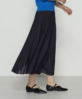 ドライシャンブレー プリーツスカート（15-03FM04-205）｜コムサ