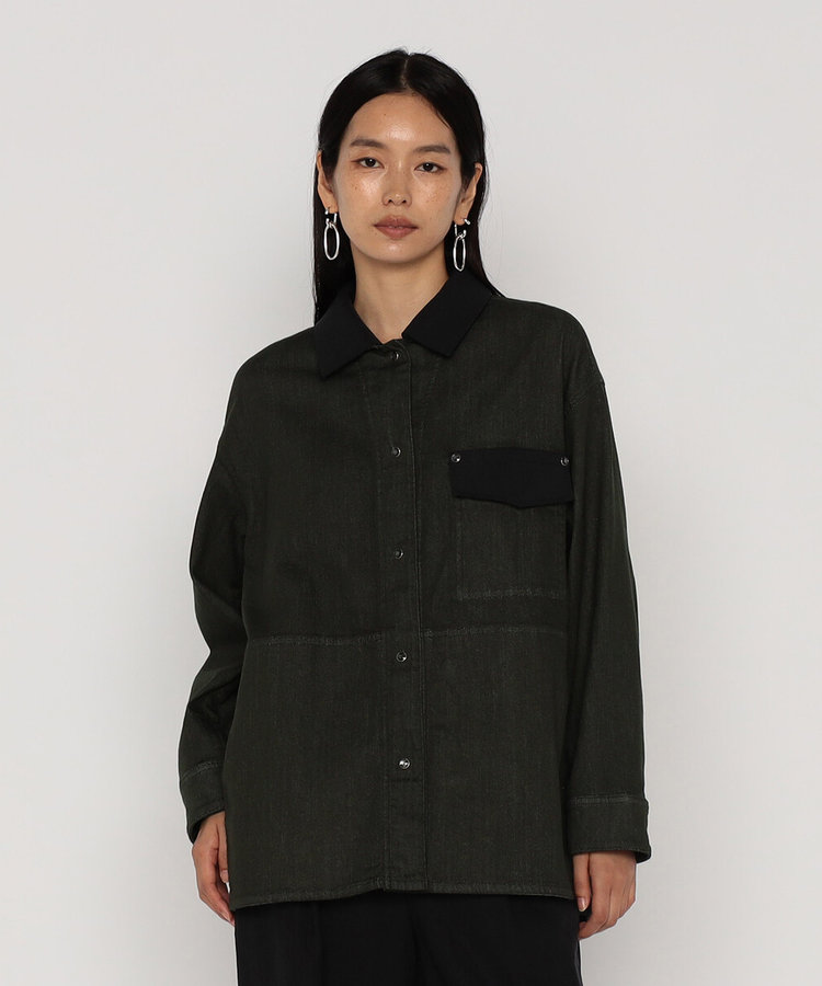 中空ストレッチデニム カバーオールジャケット（18-08VK05-205