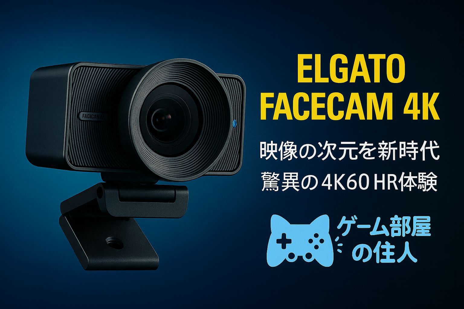 Elgato Facecam 4K レビュー｜4K60・HDR・49mmフィルター対応【発売日