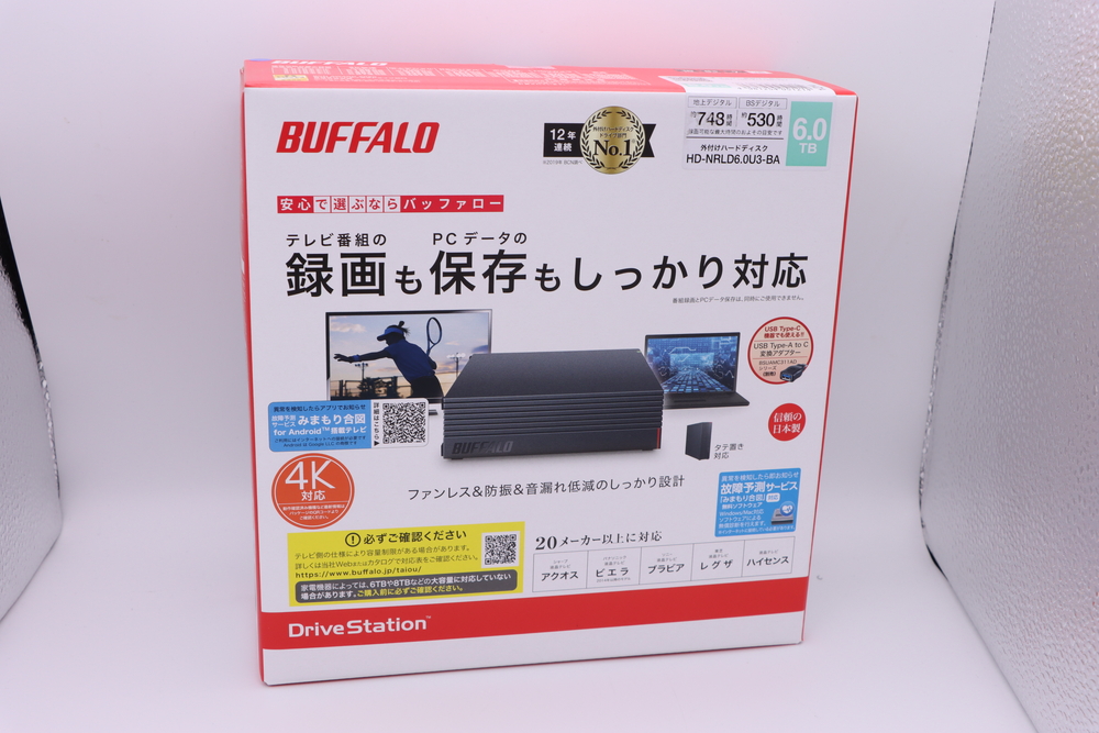 データバックアップに最適な最安値の6TB外付けHDD！BUFFALO HD-NRLD6