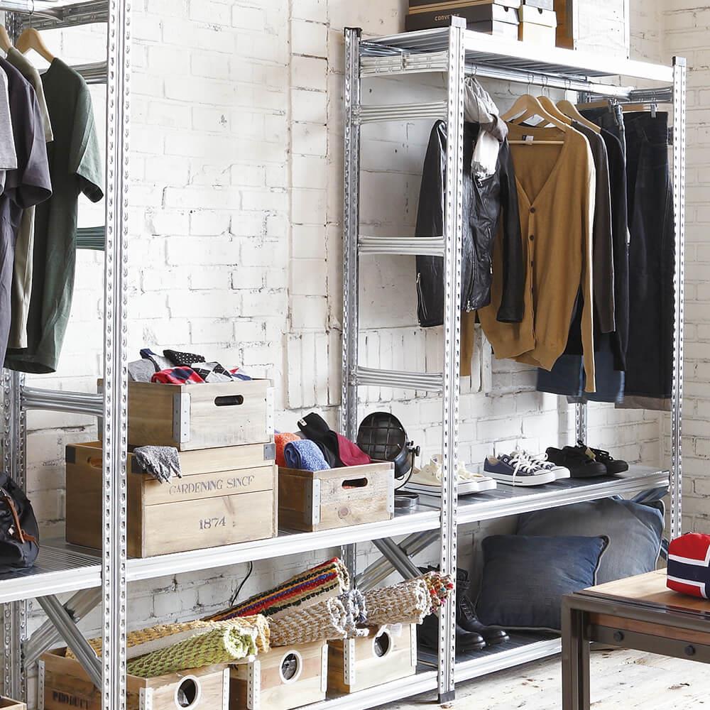 METALSISTEM メタルシステムラック専用ハンガーセット 幅98cm の通販