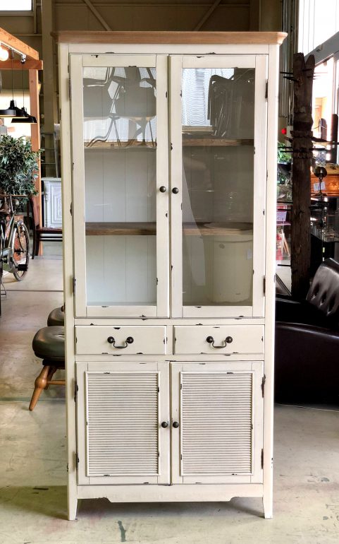 カップボード アンティーク調 ホワイト シャビー | 入荷商品