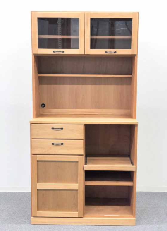 モモナチュラル 食器棚 カップボード VIU-01+VIL-52 MOMO NATURAL