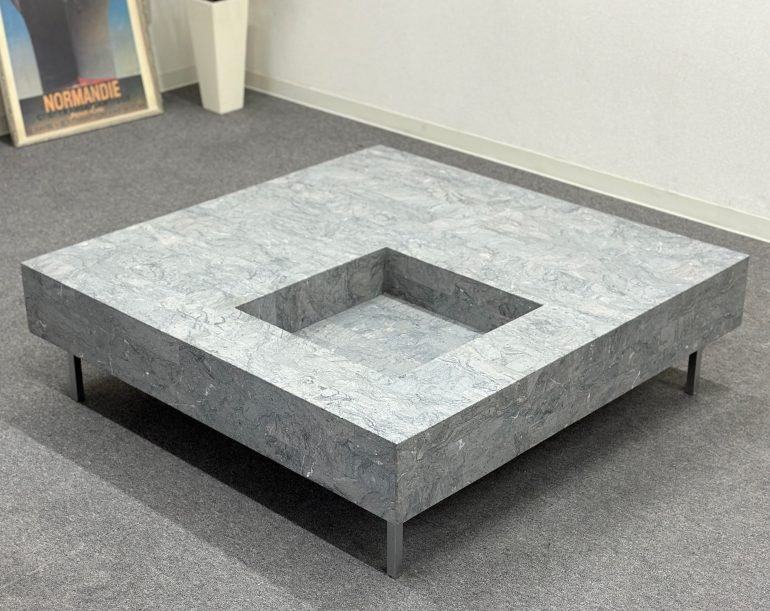 取付無料！ACTUS 日本フクラ スクエアセンターテーブル100 ストーン