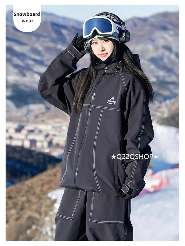 Qoo10] スノボウェア 2025 上下セット メン
