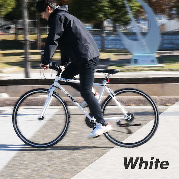 Qoo10] クロスバイク シマノ製 21段変速 自転