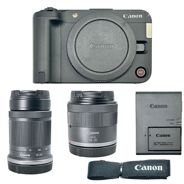 キヤノン ミラーレス一眼カメラ EOS M200 ブラック ダブルズームキット