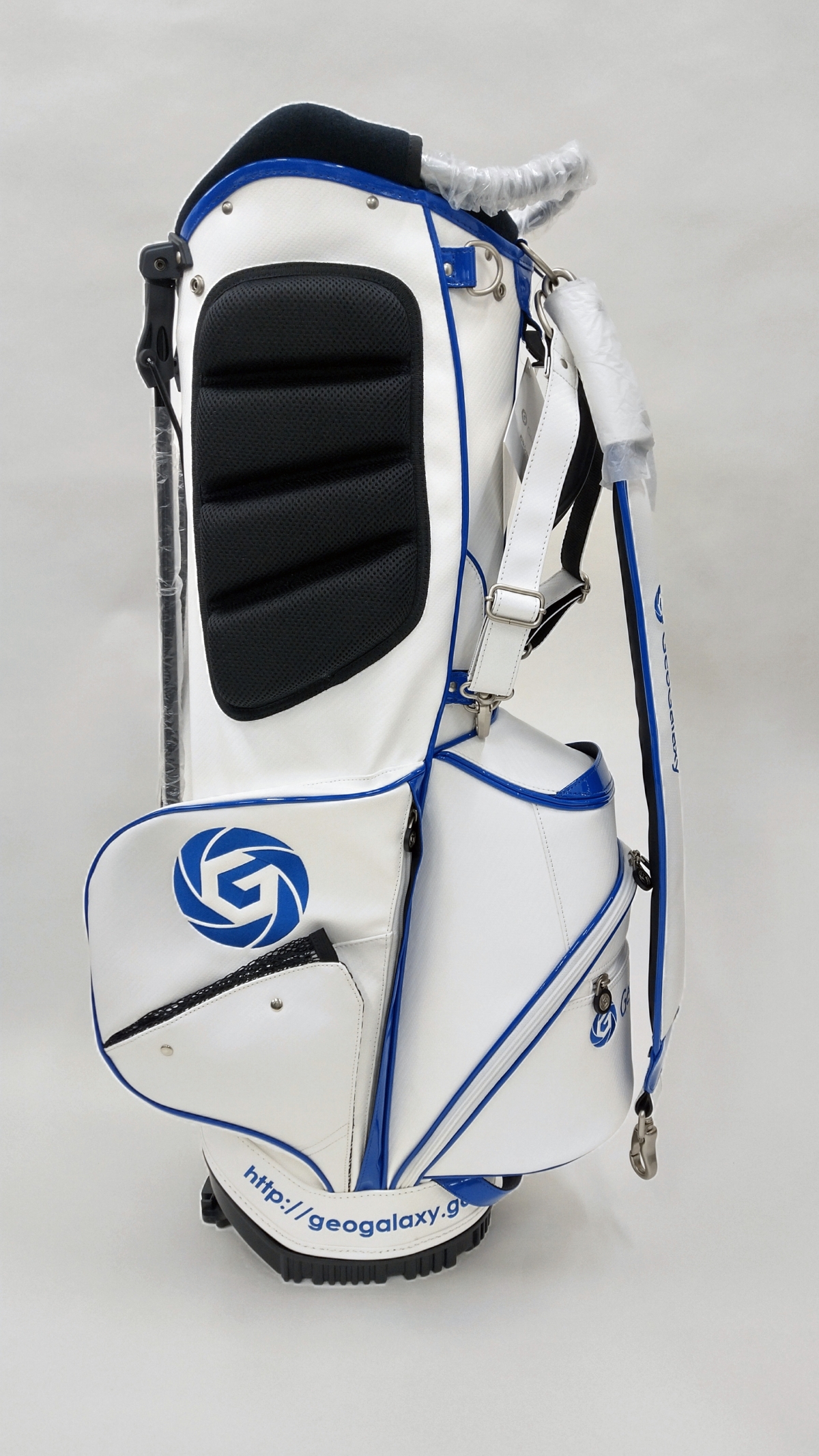 GeoGalaxy ツアースタンドキャディバッグ ヘッドカバーセット ホワイト