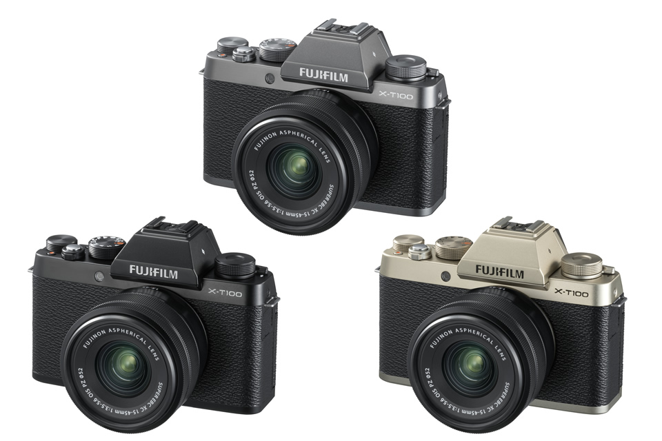 高級感あふれるデザインで、自撮りも得意な富士フイルムX-T100新登場