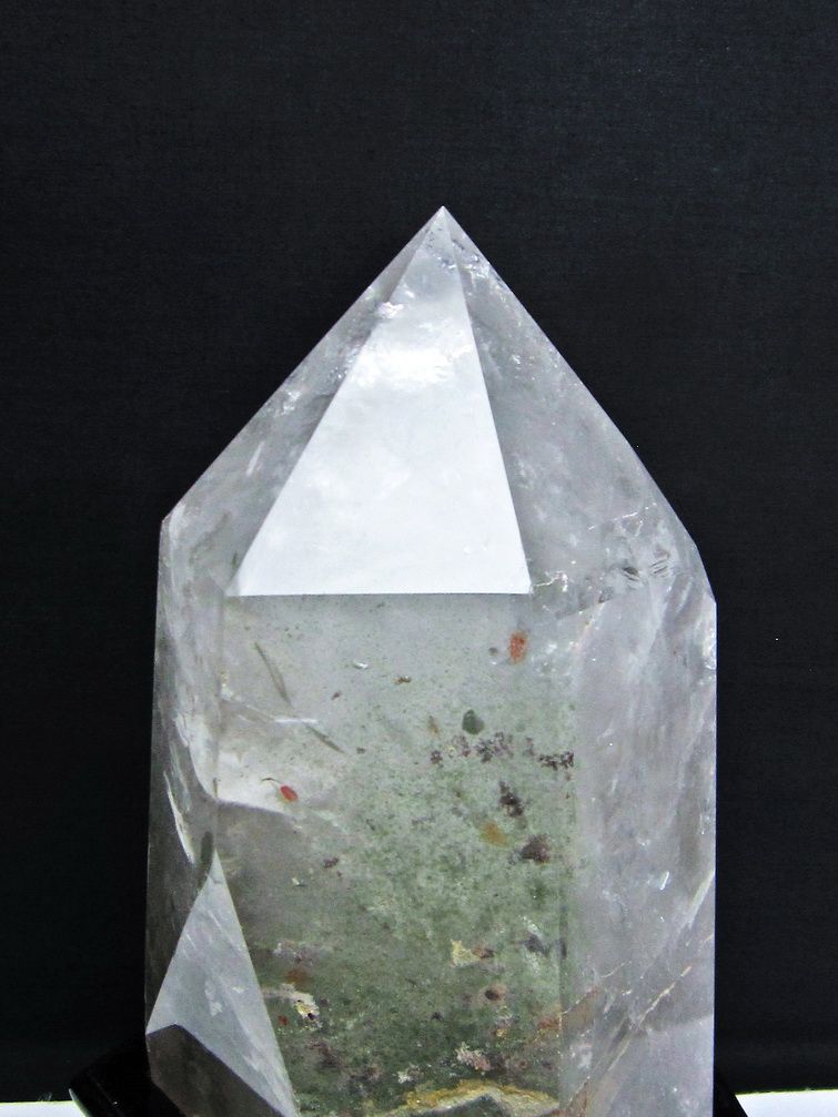 5.7Kg 虹入りグリーンファントム水晶六角柱[T222-2223]