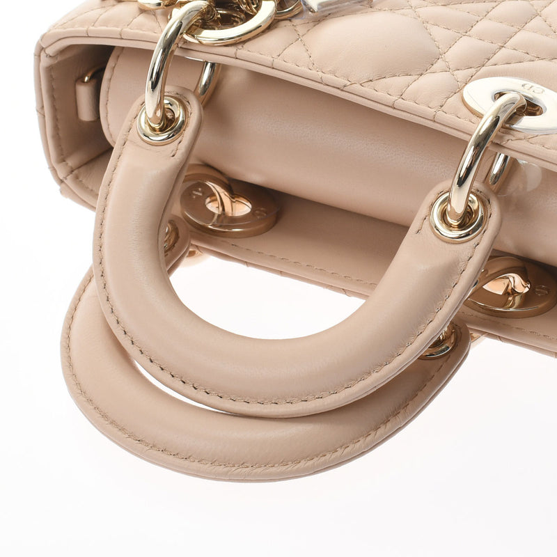 クリスチャンディオールLADY D-JOY マイクロバッグ カナージュ サンド