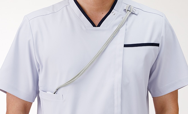 レディススクラブジャケット半袖[KAZEN製品] KZN702｜THS-白衣通販・販売