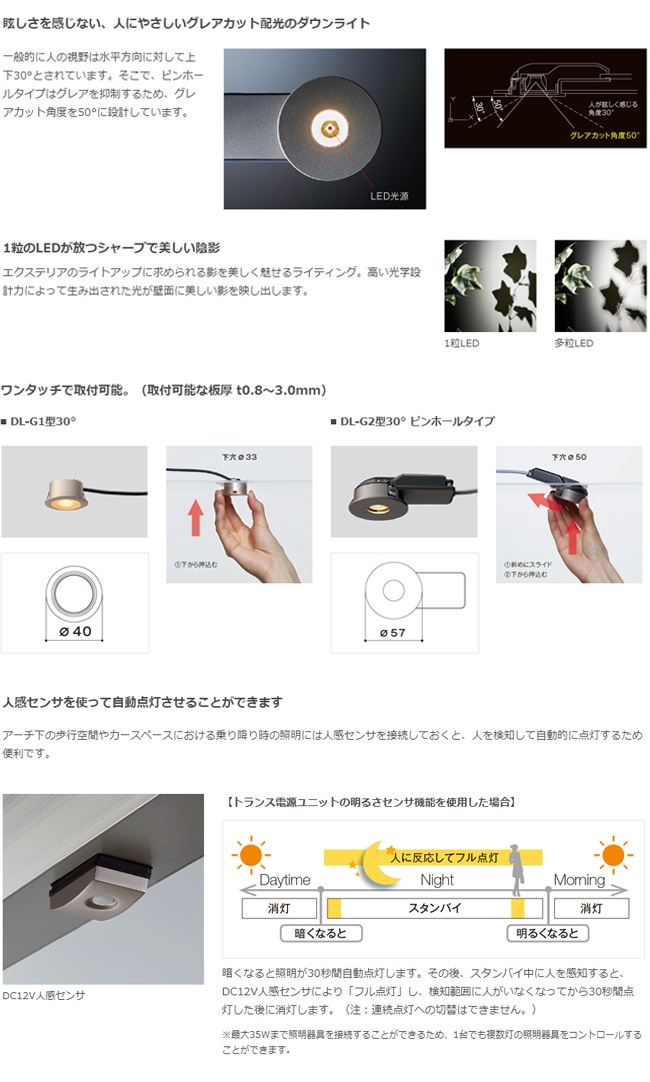 仕様変更】【LIXIL美彩12V照明】ダウンライト DL-G1型30°/消費電力