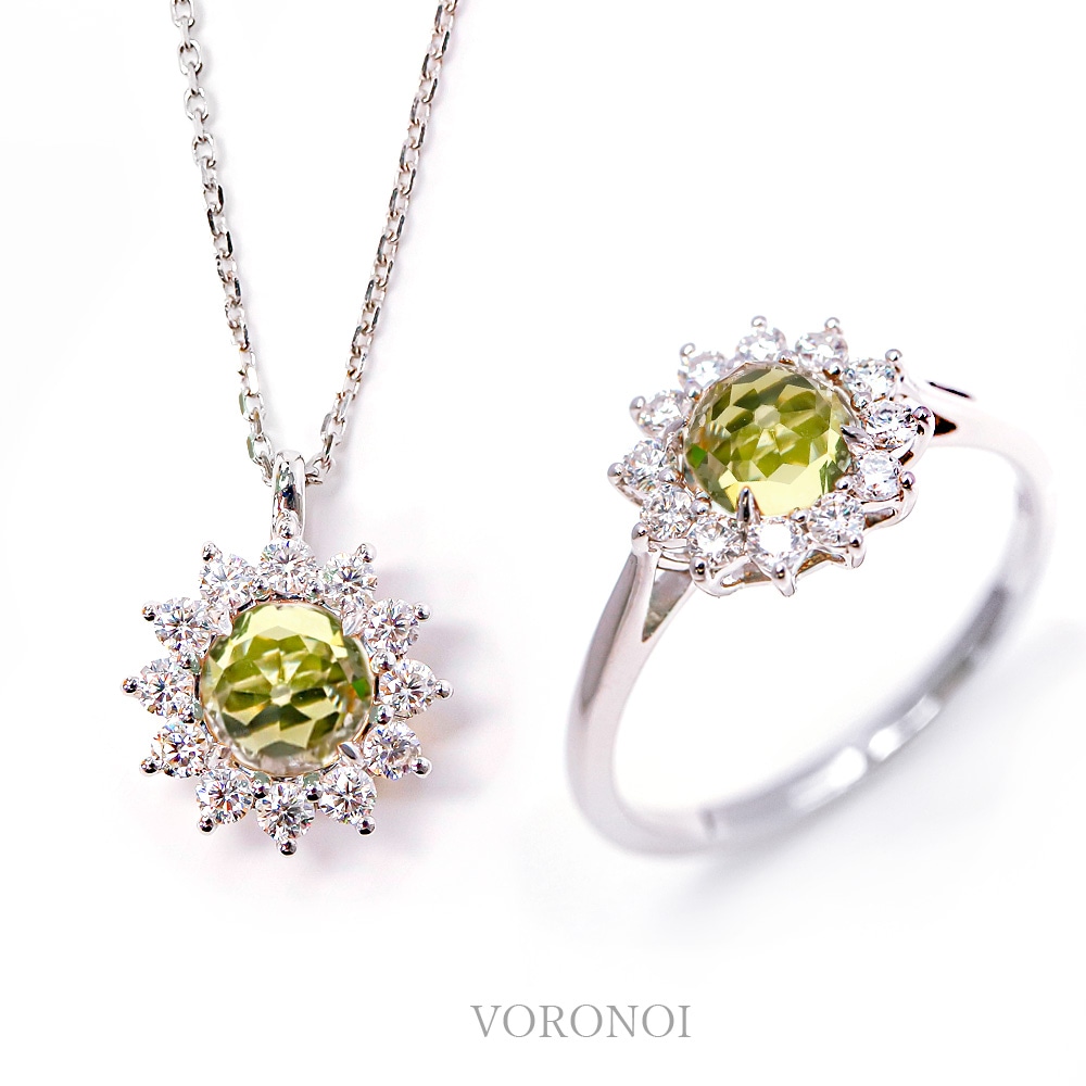 MINAMO - Bloom - リング / ネックレス 【 アメジスト 】 K10