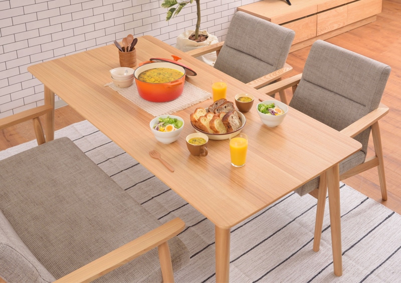 1人掛け】北欧風 天然木 ダイニングチェア / リズ｜ベッド・マットレス