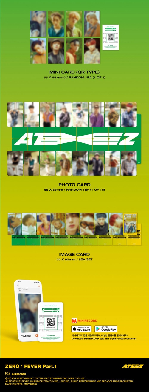 韓国音楽 ATEEZ (エイティーズ) - 5th ミニアルバム 「ZERO : FEVER