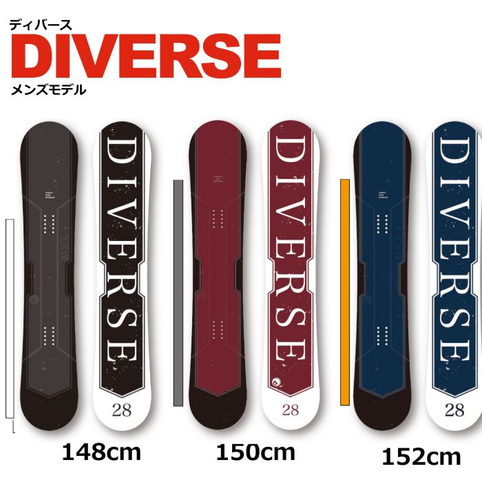 22-23 RICE28 ライス DIVERSE フルツイン CA2キャンバー 148/150/152