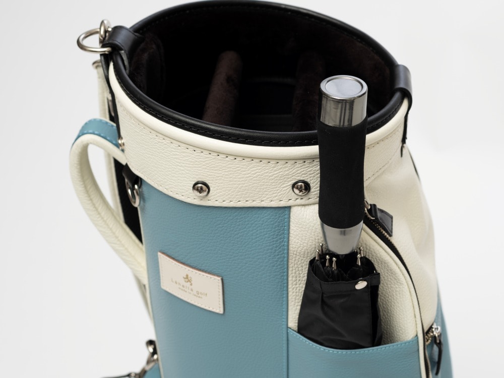 ラヘラゴルフ「LINEAR（リニア）」 イタリアンレザーキャディバッグ