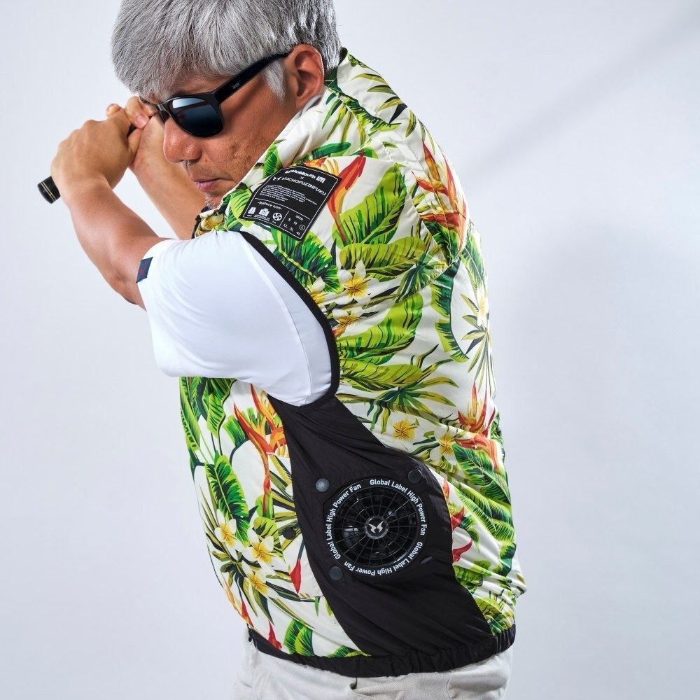 空調風神服® ラウドマウス ファン＆バッテリー付きベスト【日本の夏の