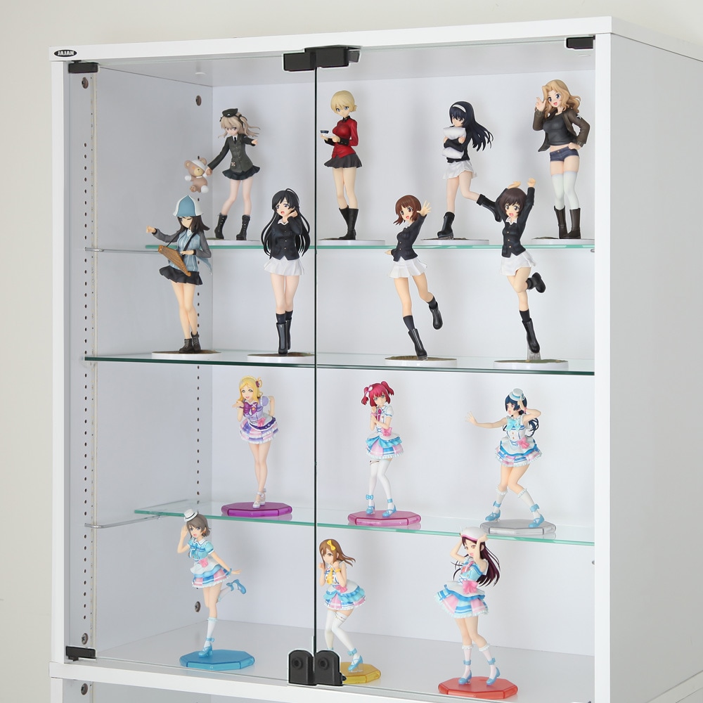 コレクションラック ユニール専用オプション】 ガラスひな壇 Mサイズ