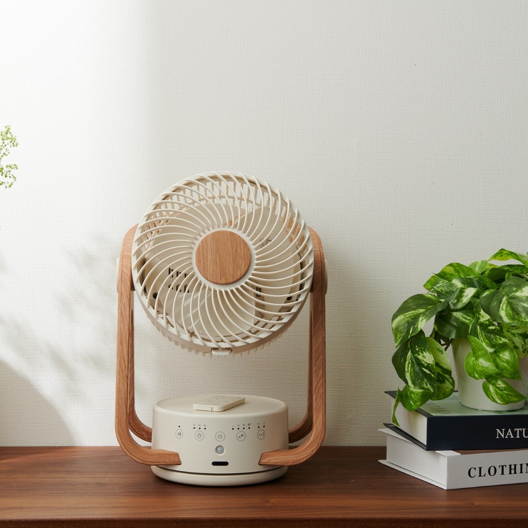 THREEUP】WOODSTYLE 節電センサー付 DCサーキュレーター｜リビング用品